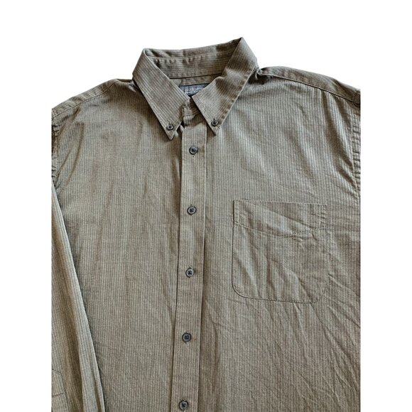 Croft & Barrow Wrinkle Resistant Mens Top Button Down Shirt Long Sleeve Size LT - Picture 8 of 9